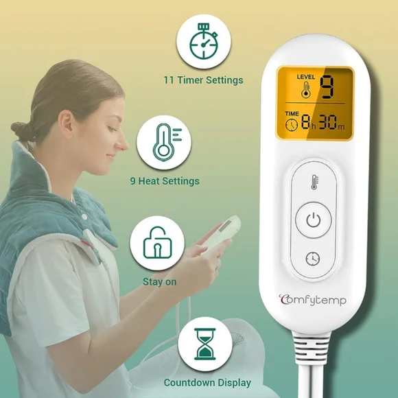 WeightedHeat™ Weighted Heating Pad for Neck and Shoulders - Picture 4 of 7